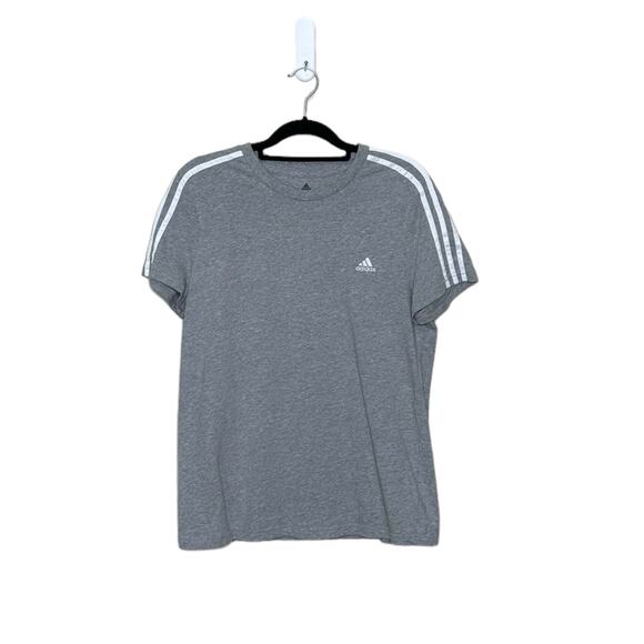 Adidas gray 3 stripes short sleeves tee size Xl - Picture 13 of 13